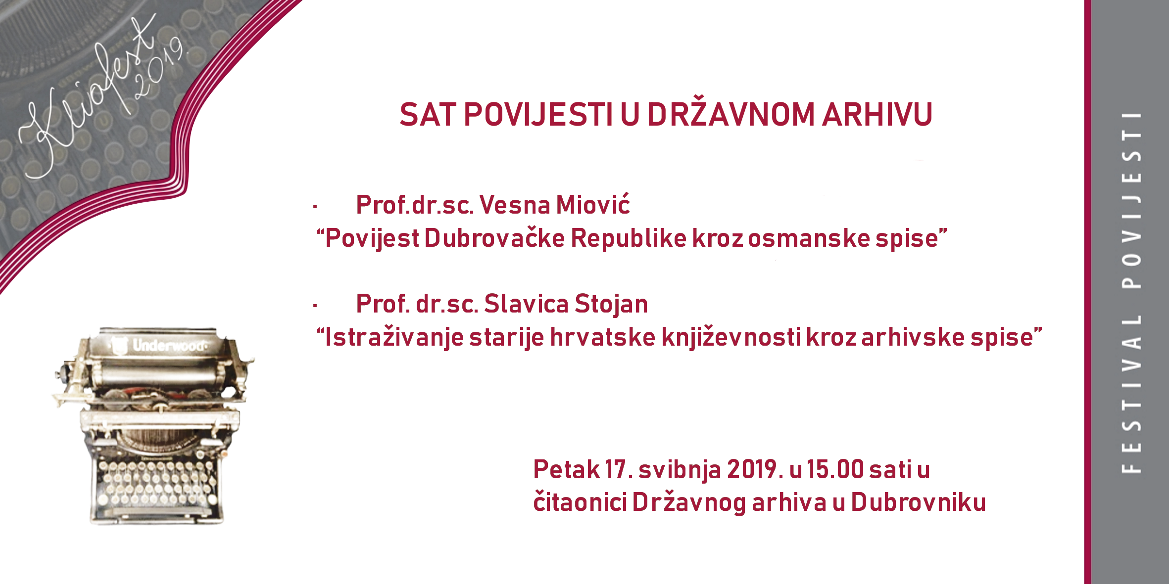 Pozivnica za Kliofest 2019. godine
